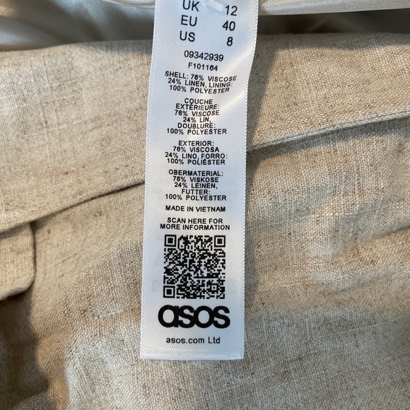 ASOS linen oversized trench coat - Picture 4 of 6